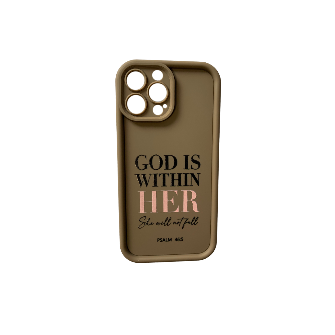 god is within her iphone 13 pro max case – psalm 46:5