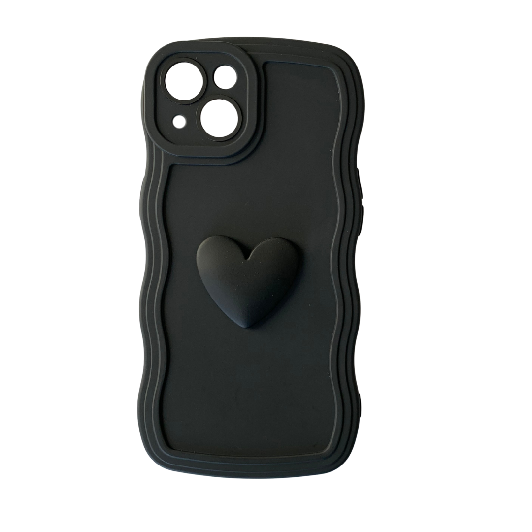 black heart iphone 13 case